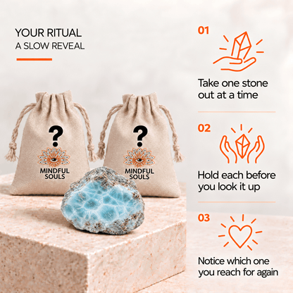 Crystal Mystery Bag: Rare Larimar Edition