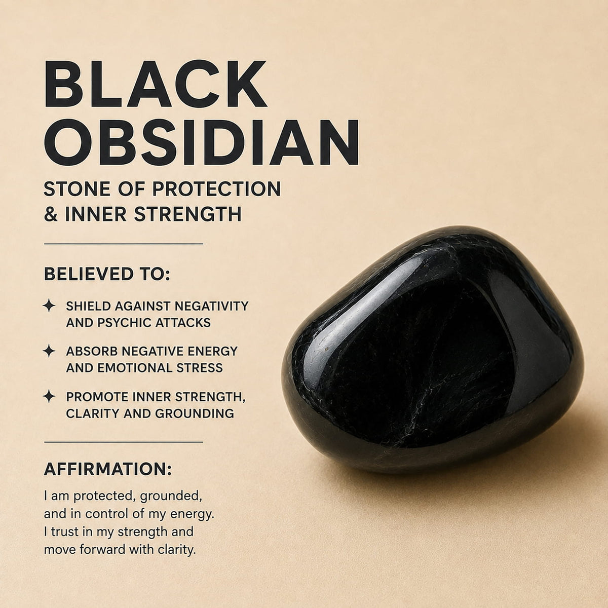 Silver Black Obsidian Set
