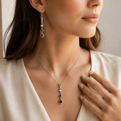 Silver Ruby Set