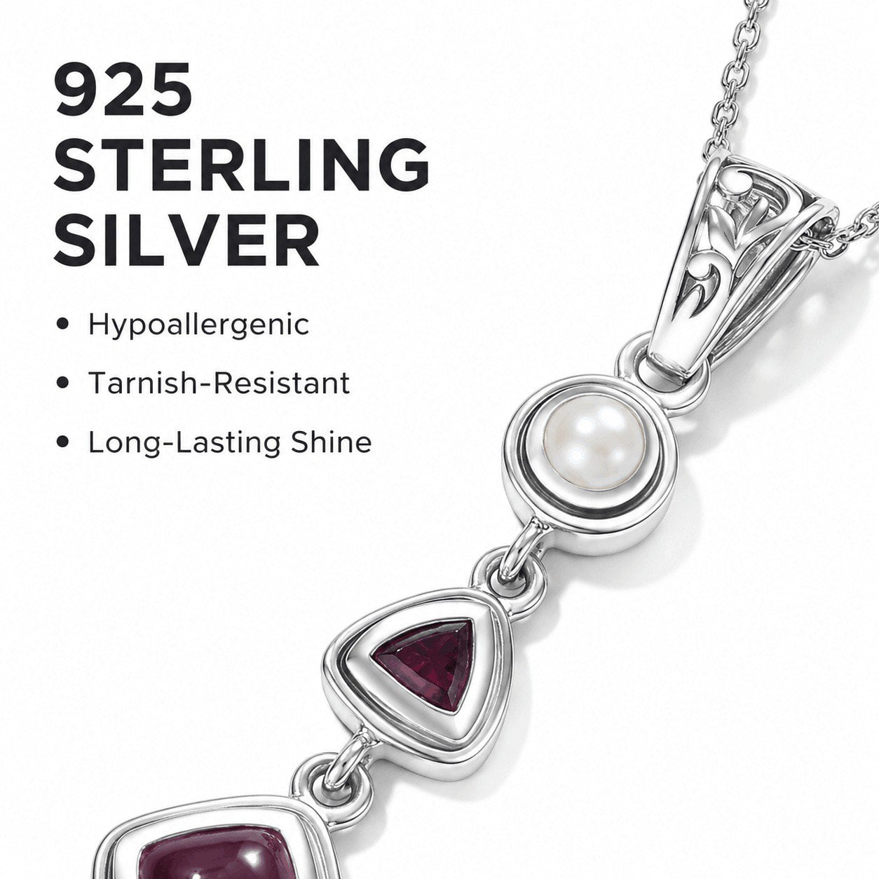 Silver Ruby Set