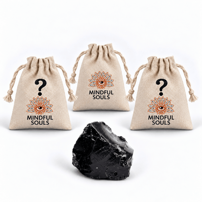 Crystal Mystery Bag – Black Obsidian Empath Shield Edition