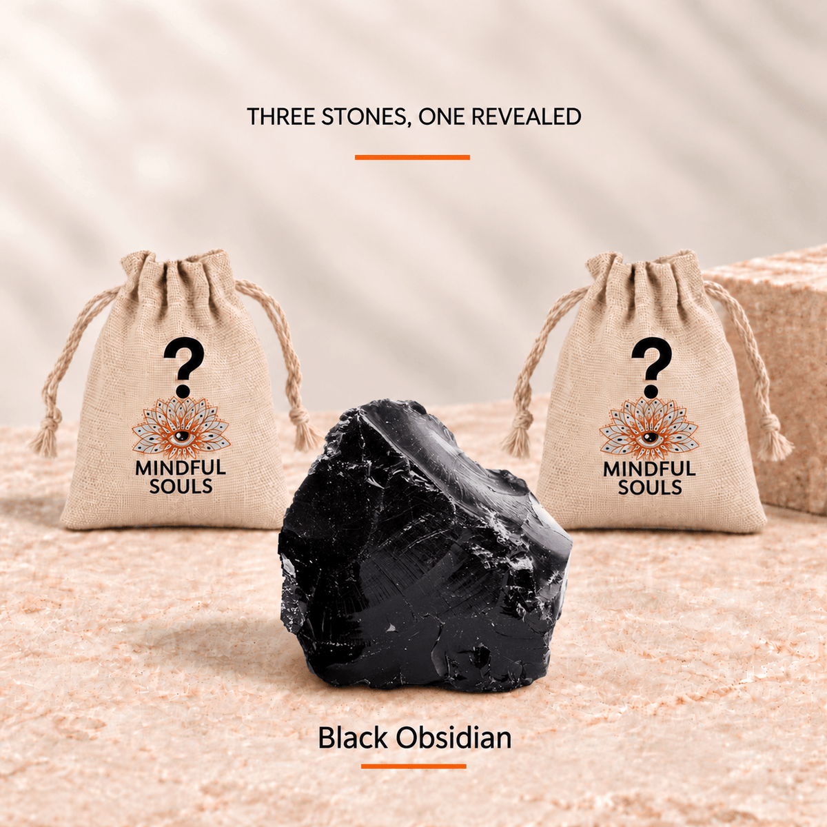 Crystal Mystery Bag – Black Obsidian Empath Shield Edition