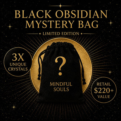 Crystal Mystery Bag – Black Obsidian Empath Shield Edition