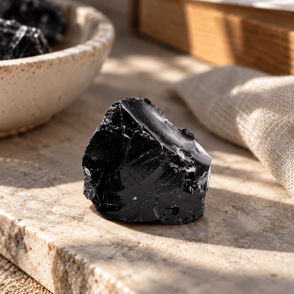 Crystal Mystery Bag – Black Obsidian Empath Shield Edition