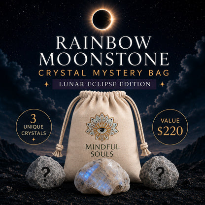 Crystal Mystery Bag - Rainbow Moonstone Lunar Eclipse Edition