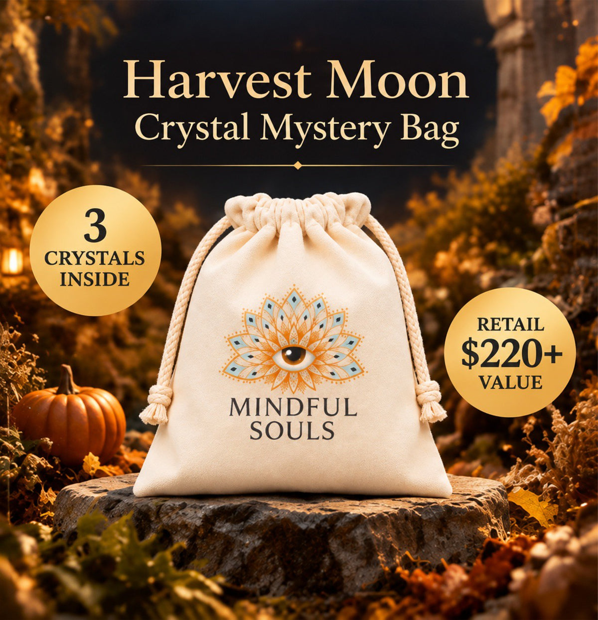Harvest Moon Crystal Mystery Bag + FREE 20-Page Ritual Guide