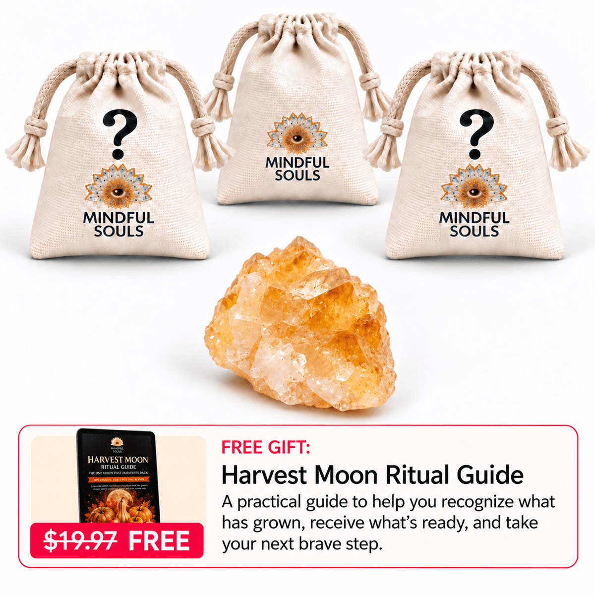 Harvest Moon Crystal Mystery Bag + FREE 20-Page Ritual Guide