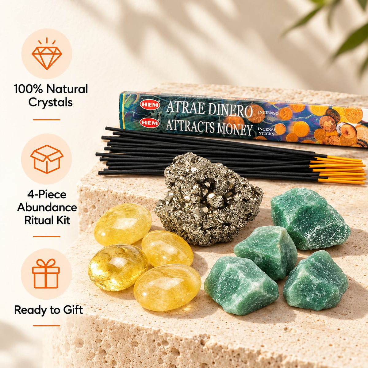 Money & Abundance Crystal Kit