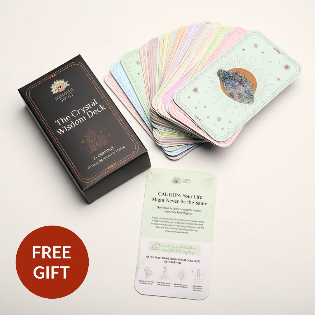 12 Natural Crystal Bracelets in a Box + FREE Crystal Wisdom Deck