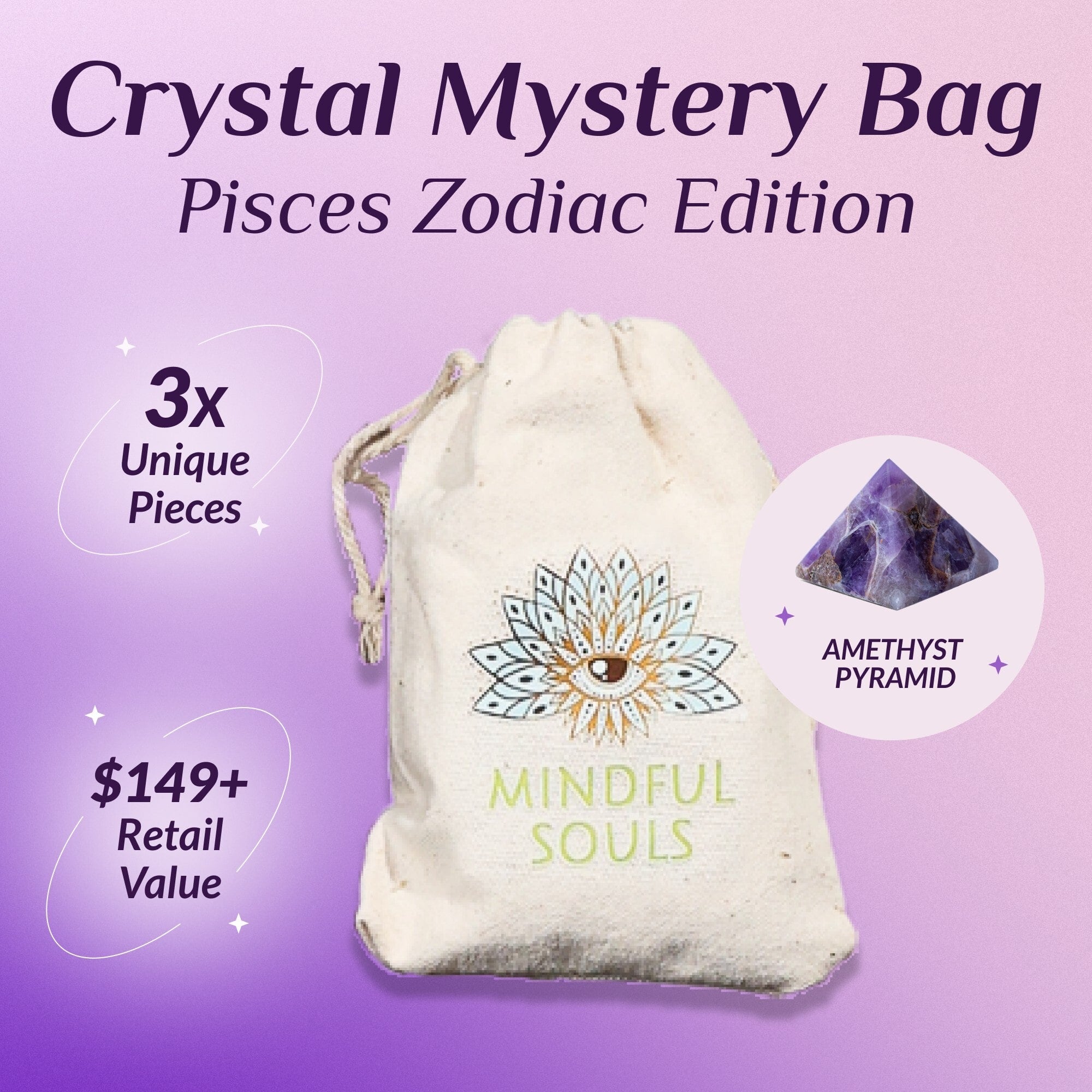 Crystal Mystery Bag - Pisces Zodiac Edition