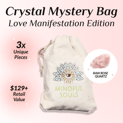 Crystal Mystery Bag – Love Manifestation Edition + FREE Crystal Wisdom Handbook