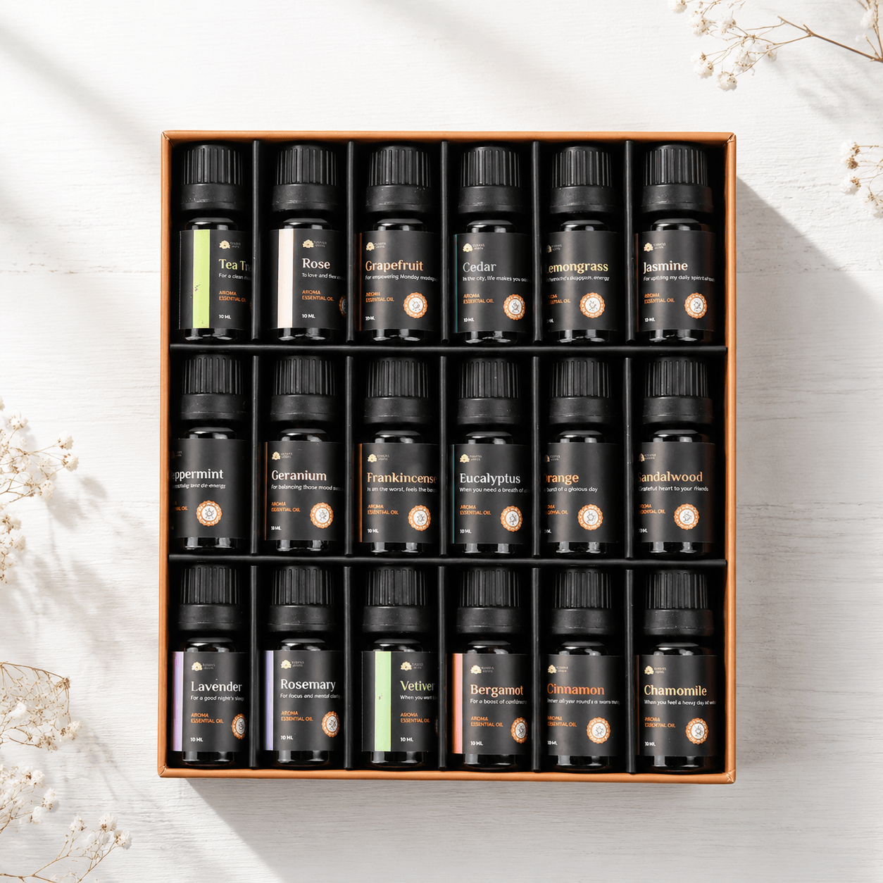 Set of 18 Blissful Aroma Oils