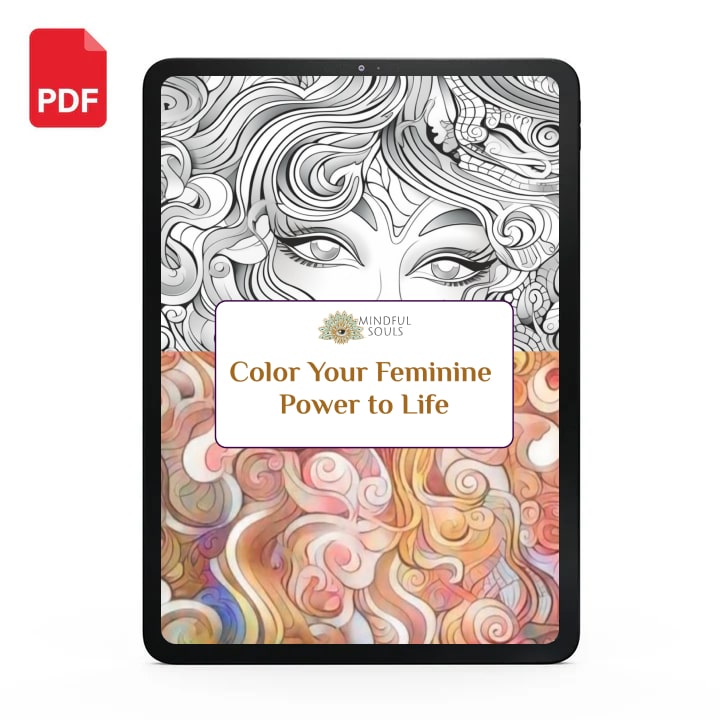 "Color Your Feminine Power to Life" | Coloring Book