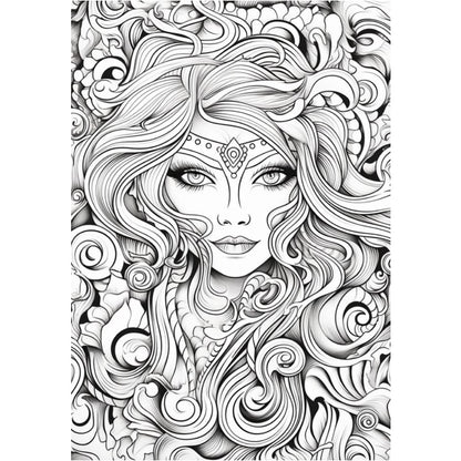 "Color Your Feminine Power to Life" | Coloring Book