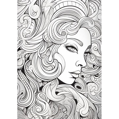 "Color Your Feminine Power to Life" | Coloring Book