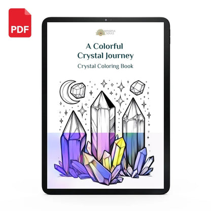 A Colorful Crystal Journey | Crystal Coloring Book