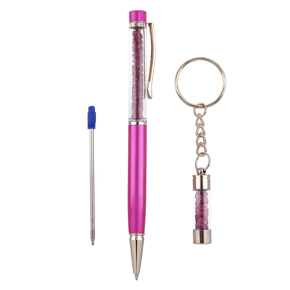 Crystal Energy Pen with Precious Stones (Ruby, Sapphire, Emerald)