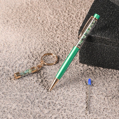 Crystal Energy Pen with Precious Stones (Ruby, Sapphire, Emerald)