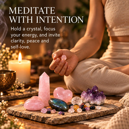 Rose Quartz Crystal Set -Love and Heart Chakra Healing