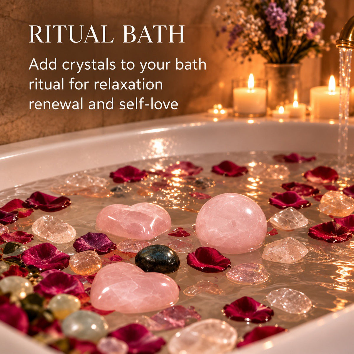 Rose Quartz Crystal Set -Love and Heart Chakra Healing