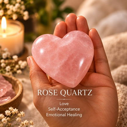 Rose Quartz Crystal Set -Love and Heart Chakra Healing