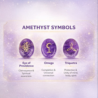 Sacred Symbol Pocket Crystal for Focus & Calm