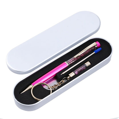 Crystal Energy Pen with Precious Stones (Ruby, Sapphire, Emerald)