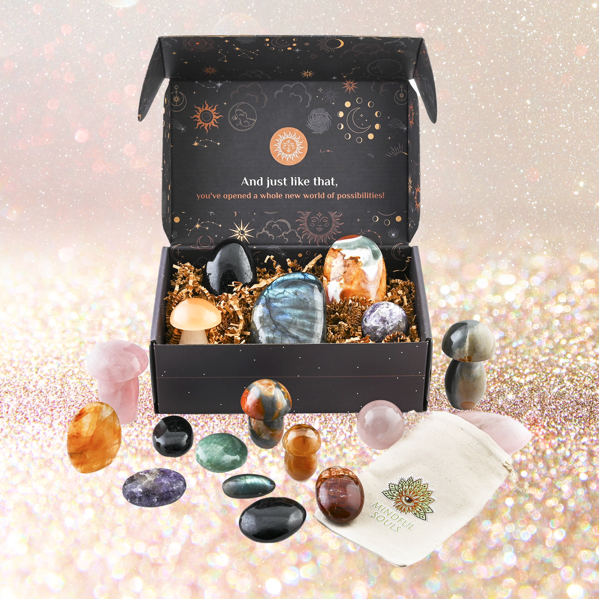 Premium Crystal Discovery Gift Box + FREE Crystal Wisdom Deck