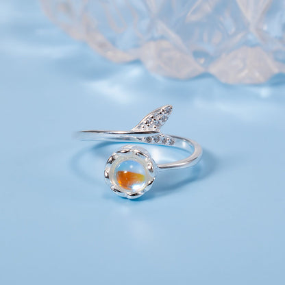 Mermaid Fairytale Moonstone Ring