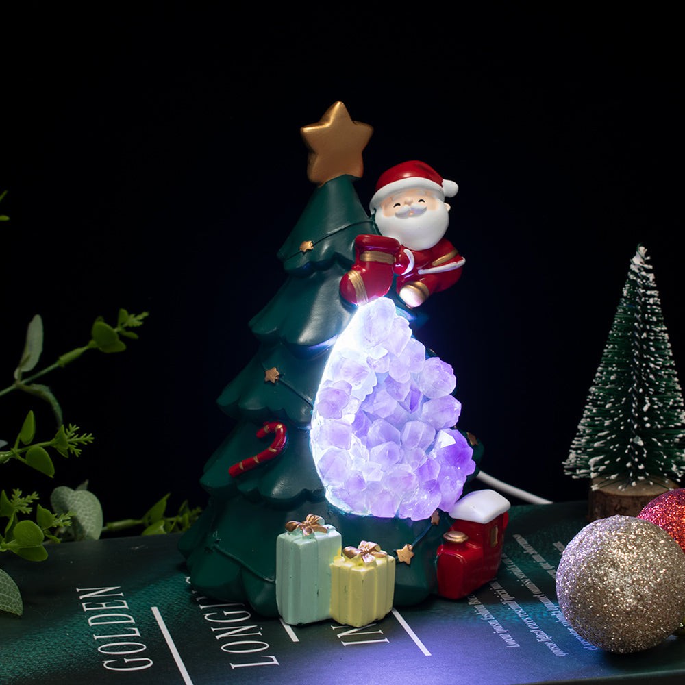 Amethyst Christmas Tree Night Light