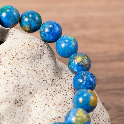 Natural Azurite Bead Bracelet