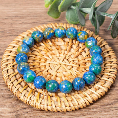 Natural Azurite Bead Bracelet