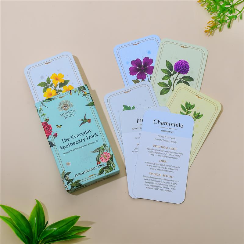 The Everyday Apothecary Deck – 55 Herb Cards for Rituals, Spells, and Manifestation