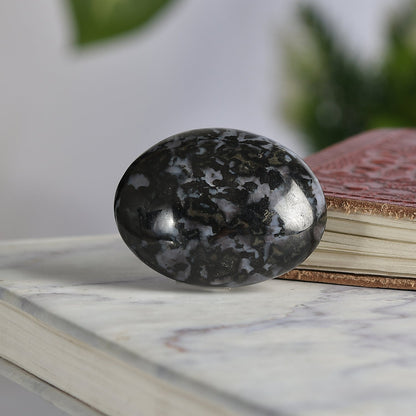 Jasper Gabbro Palm Stone - Shadow Work Crystal