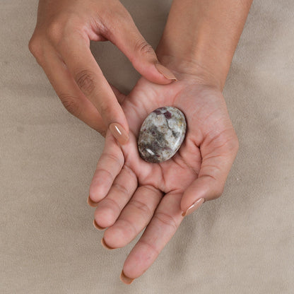 Tourmaline Rubylite Palm Stone – Rediscover Your Fire