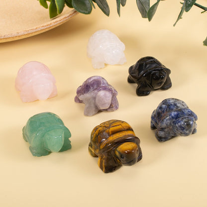 Natural Crystal Turtle Figurines
