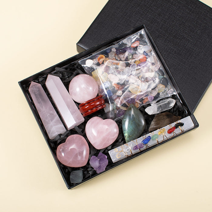Rose Quartz Love Energy Crystal Set