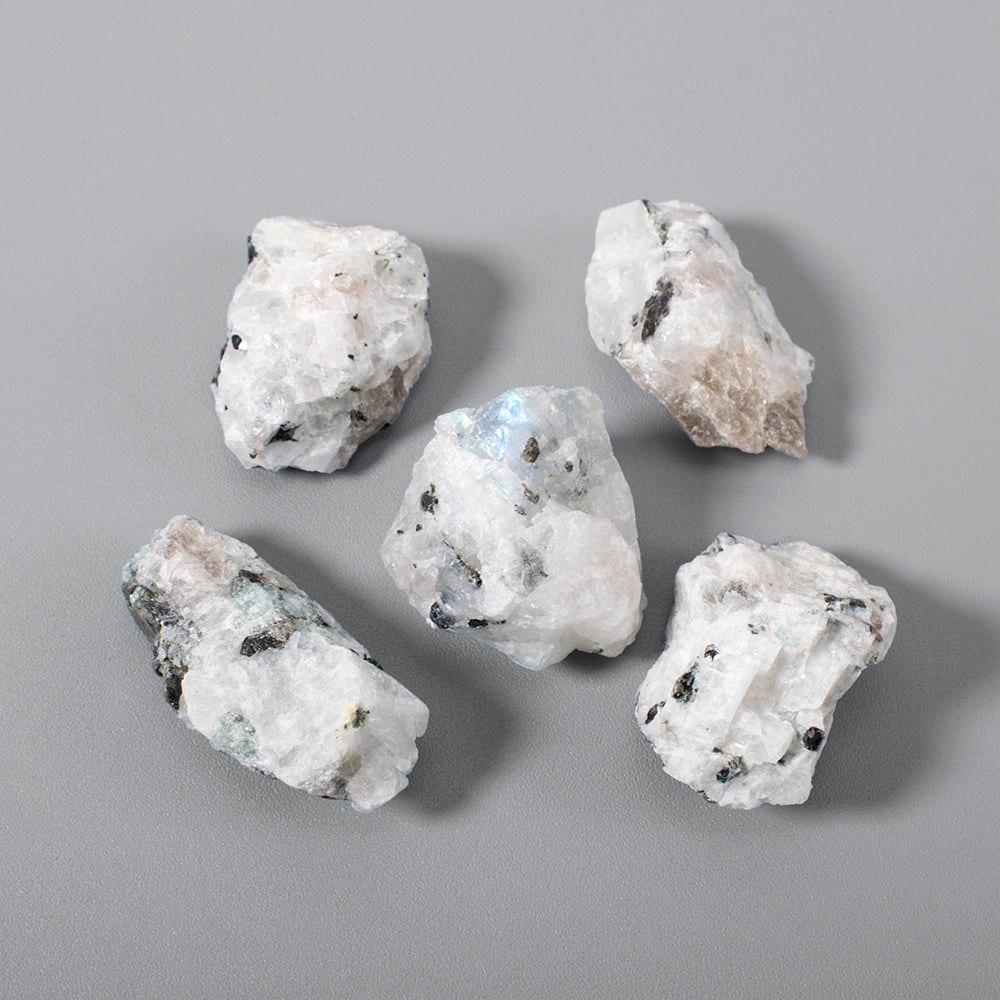 Raw Natural White Moonstone Stones