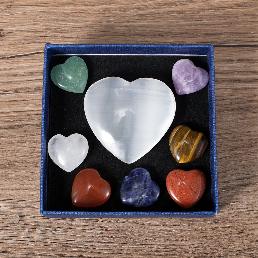 Heart-Shaped Crystal Box Set