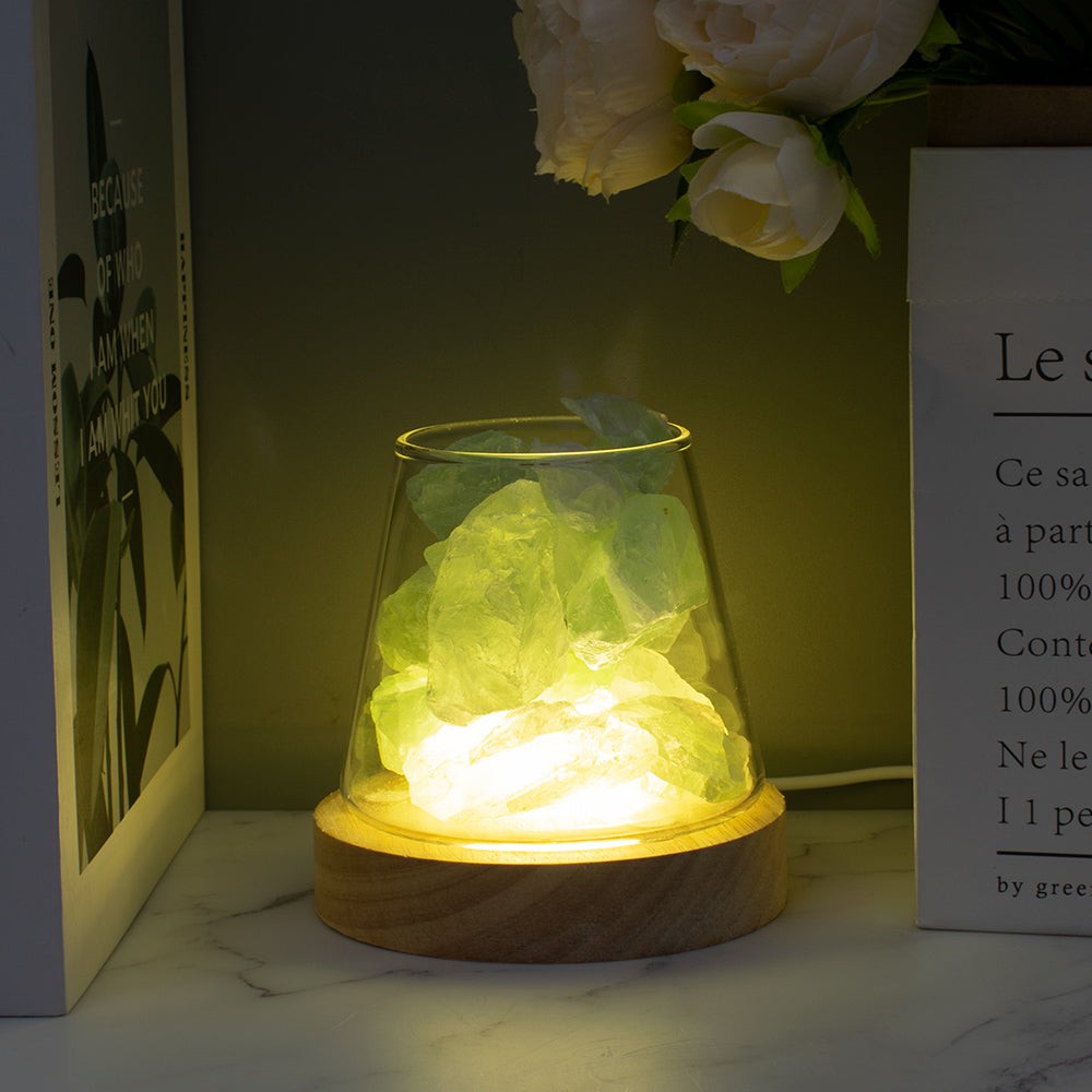 Raw Gemstone Essential Oil Diffuser With Light – MindfulSouls