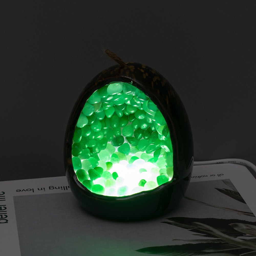 Natural Crystal Dragon Egg Lamp