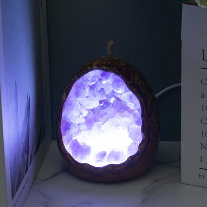 Natural Crystal Dragon Egg Lamp