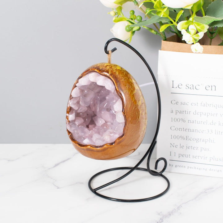 Natural Crystal Dragon Egg Lamp