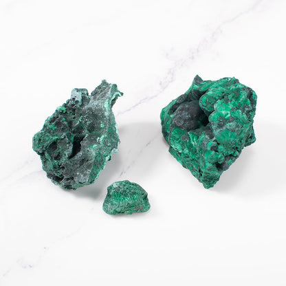Raw Green Malachite Stones