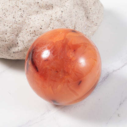 Natural Carnelian Stone Sphere