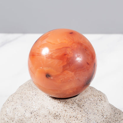 Natural Carnelian Stone Sphere