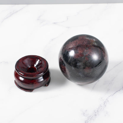 Polished Red Garnet Sphere