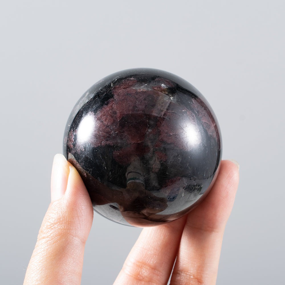 Polished Red Garnet Sphere