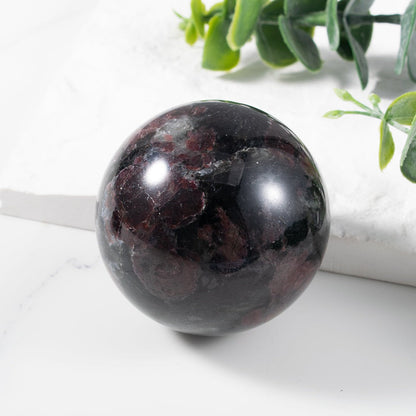 Polished Red Garnet Sphere