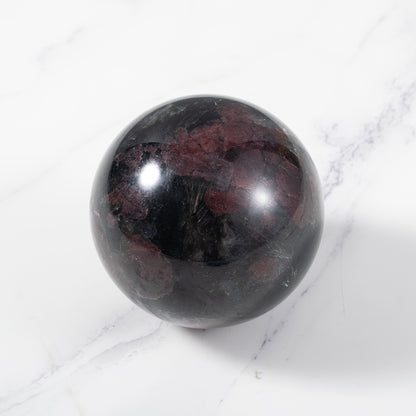 Polished Red Garnet Sphere